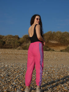 Pink track jogger